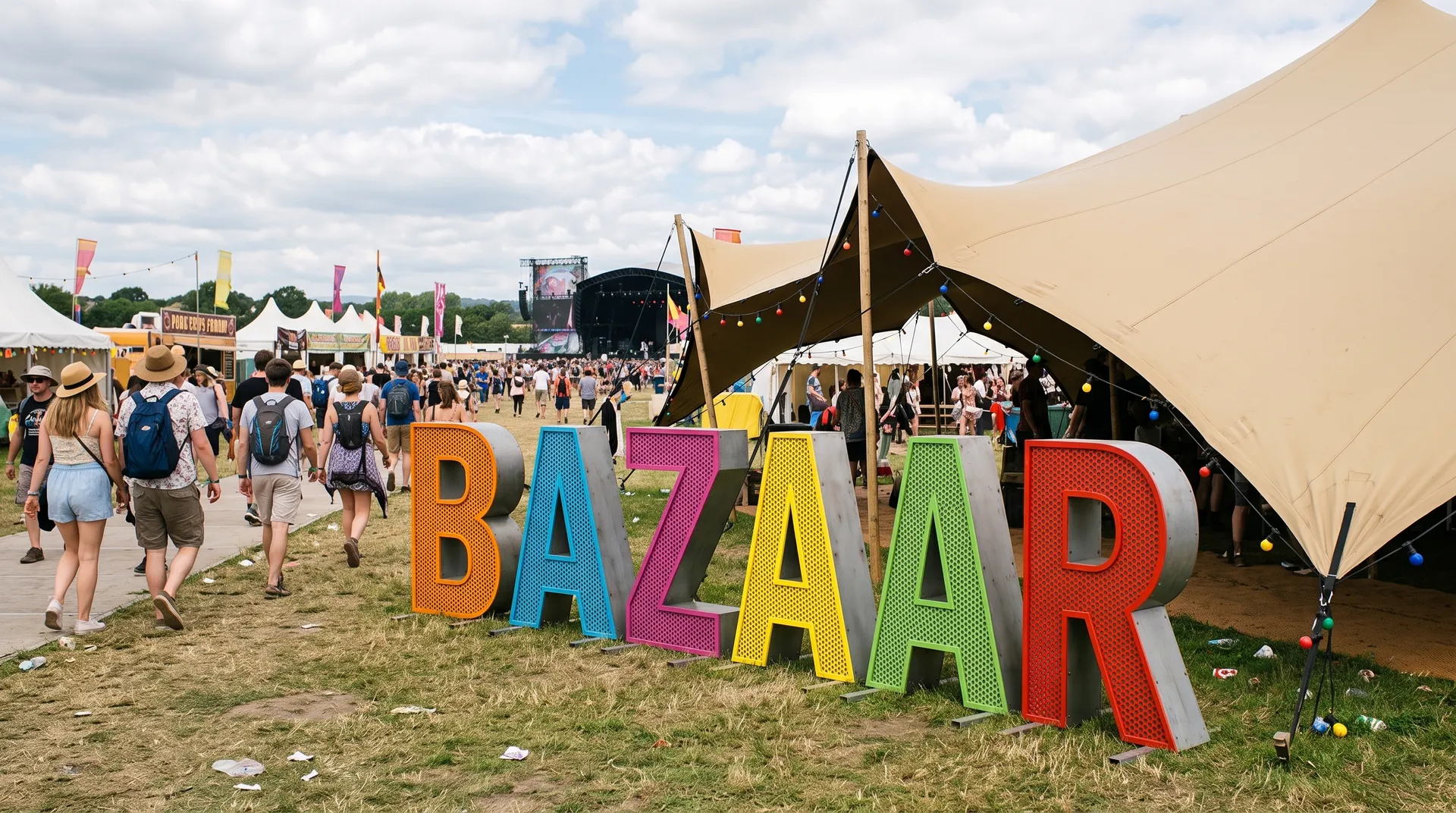 Bespoke stretch tent decor and styling by Pop Pro Tents