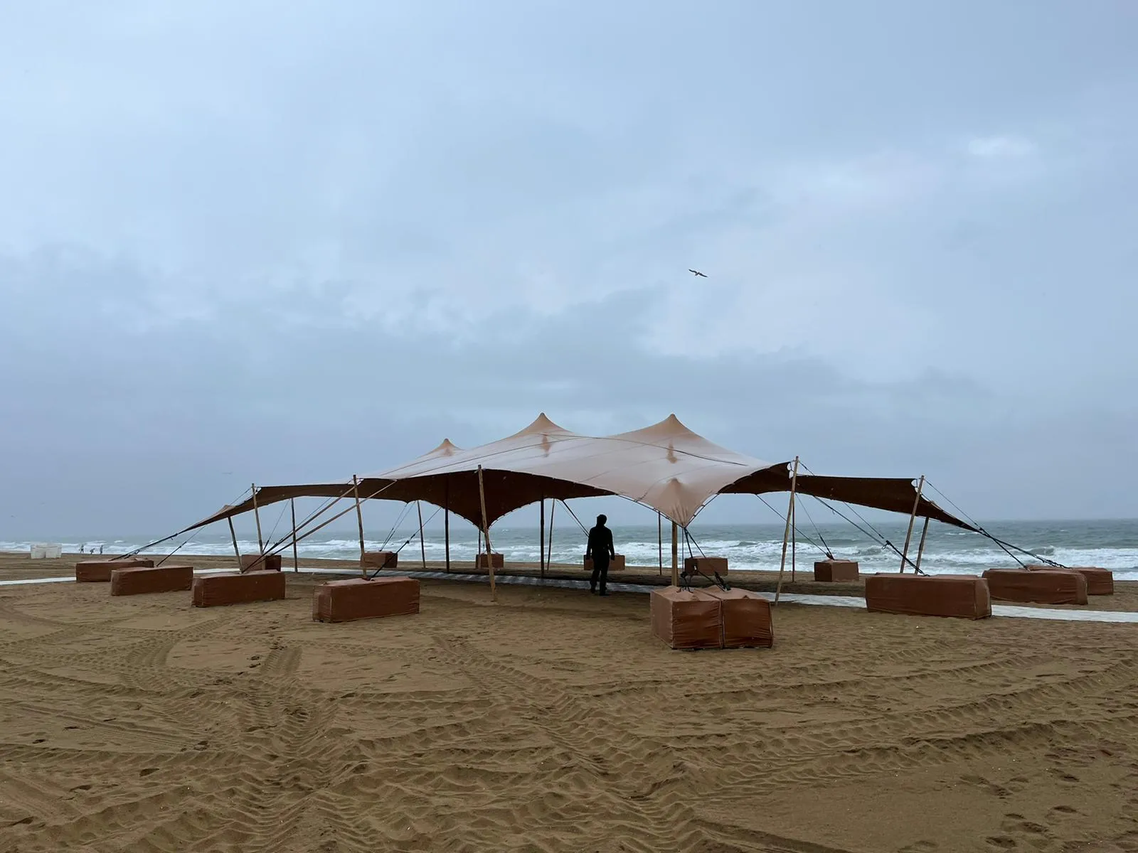 Pop Pro Tents stretch tent at a festival or fair
