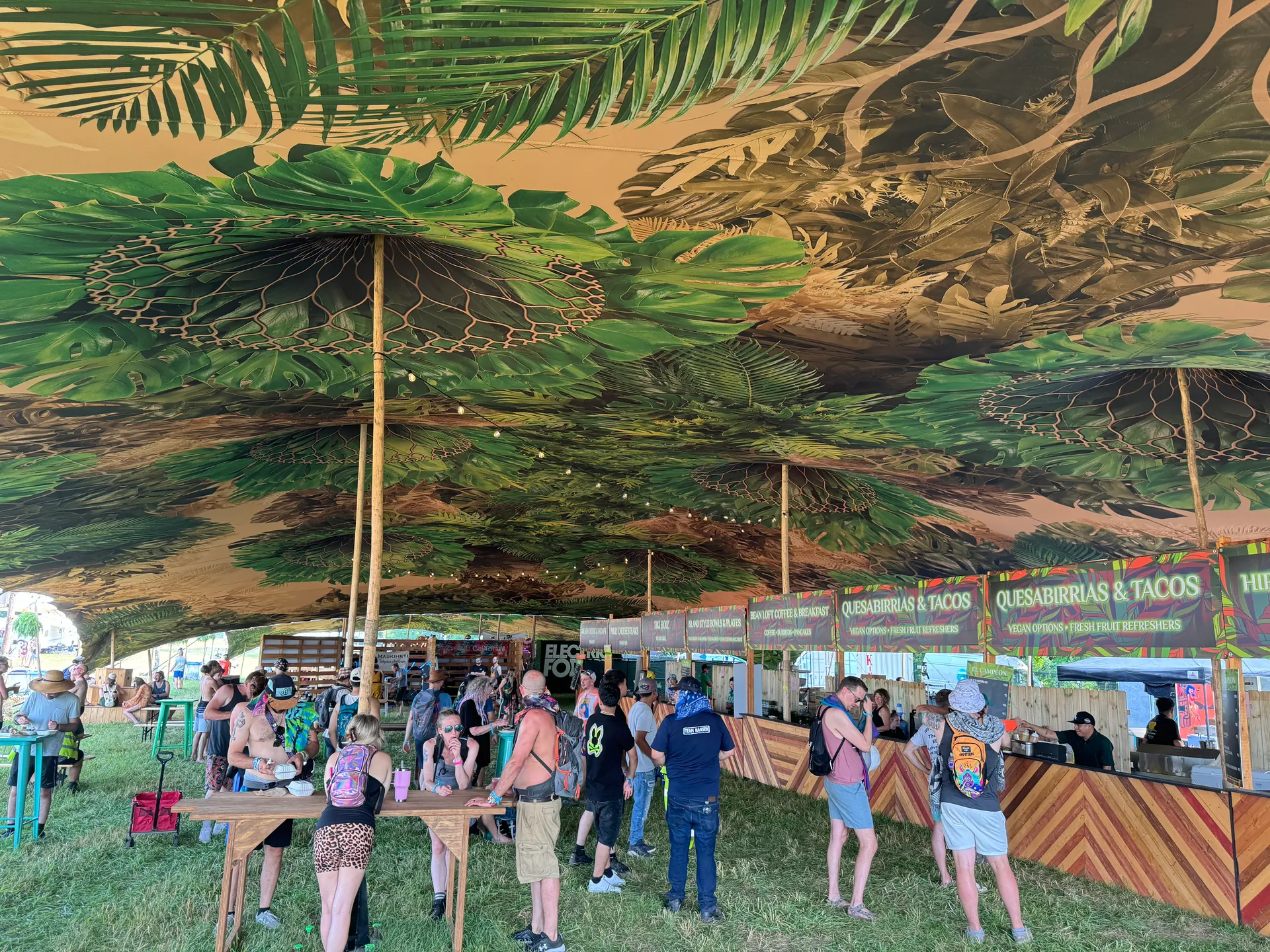 Pop Pro Tents stretch tent at a festival or fair